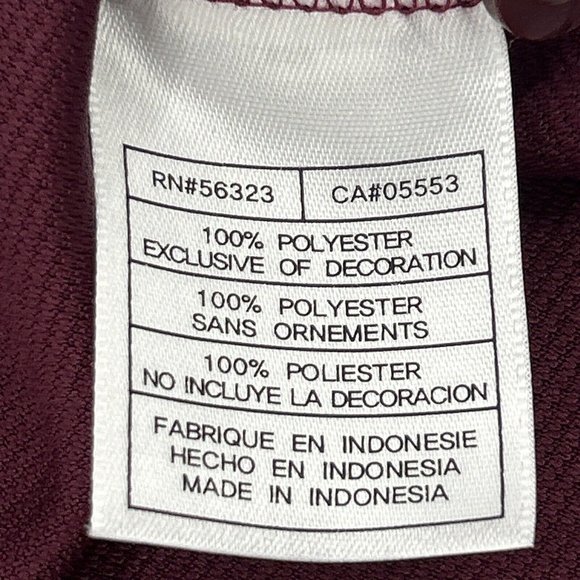 Virginia Tech Hokies‎ Shirt Men's XL Maroon Nike Team Short Sleeve Polo FitDry - Picture 6 of 11